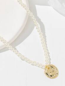 Vòng charm Ngọc trai giả Đính cườm Dây chuyền - Nhiều màu - Xem 2