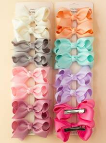16pcs Girls/Teens Bubble Flower Bow Hair Clips, Suitable For Everyday Use - Multicolor - View 3