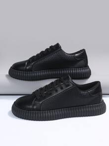 Giày Giản dị Nữ Snakeskin In Ren lên Thể thao - màu đen - Xem 3