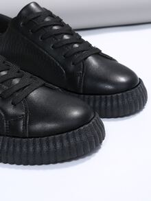 Giày Giản dị Nữ Snakeskin In Ren lên Thể thao - màu đen - Xem 5