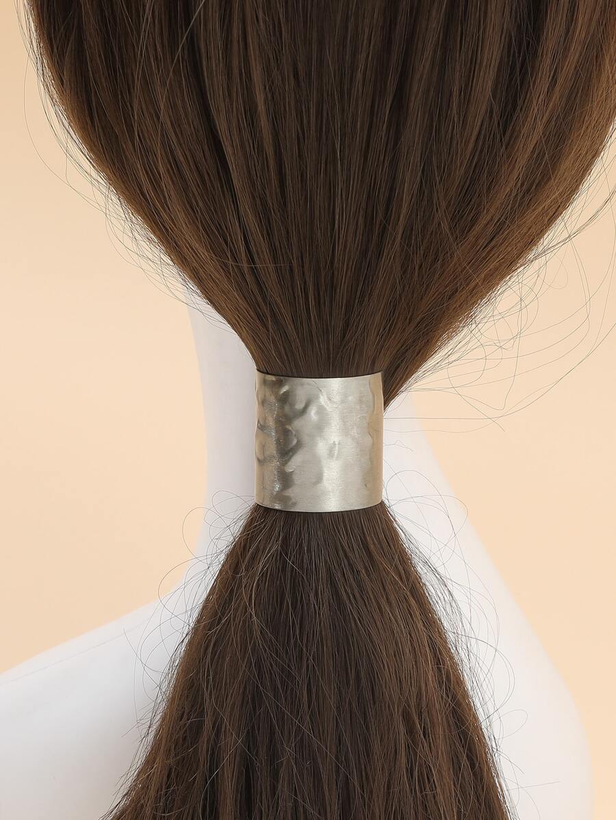 ysbssp 幾何裝飾髮夾 - 銀色 - 查看 1