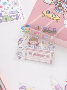 100 chiếc Hình dán Đồ họa Hoạt hình - Nhiều màu - Xem 3