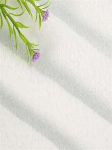 1 件纯色手巾，简约珊瑚绒毛绒生菜边吸水家用面巾家庭浴室装饰返校美容院家庭浴室