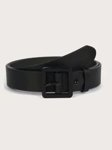 Thắt lưng khóa địa phong cách đơn giản cho quần jean và váy - màu đen - Xem 1