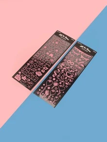 4 cái hỗn hợp mô hình ngẫu nhiên nhãn dán - Nhiều màu - Xem 5