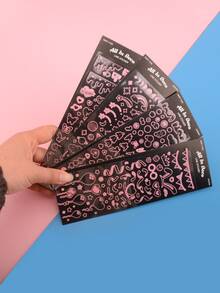 4 cái hỗn hợp mô hình ngẫu nhiên nhãn dán - Nhiều màu - Xem 6