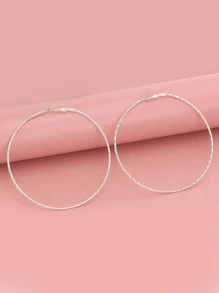 極簡風格圓耳環