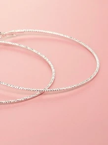 極簡風格圓耳環