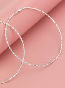 極簡風格圓耳環