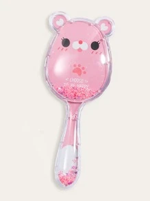 1pc Cartoon Bear Hair Brush - Pink - View 3
