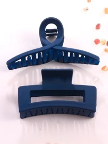 2 pinzas sólidas para el cabello para uso diario para peinados de niñas, pinzas casuales para el cabello, sujetadores para el cabello, mordazas para el cabello, clips para el cabello, sujetadores para el cabello