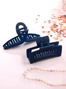 2 pinzas sólidas para el cabello para uso diario para peinados de niñas, pinzas casuales para el cabello, sujetadores para el cabello, mordazas para el cabello, clips para el cabello, sujetadores para el cabello