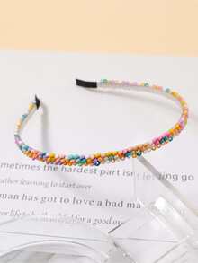 女孩彩色串珠髮箍 - 彩色 - 查看 3