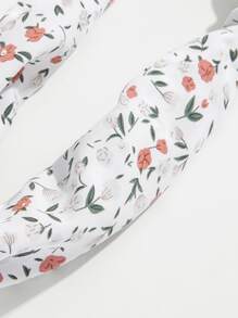 Flower Print Twist Hair Band - Multicolor - View 3