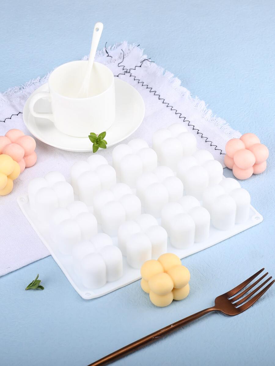 1pc Plain Silicone Mold - White - View 1