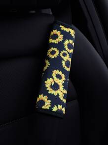 MEIKAXIU 1 pièce Housse de ceinture de tournesol, décoration automobile et accessoire de mode, accessoires de voiture pour femmes - Multicolore - Voir 3