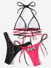 Ilustrata Anime 3 múi Hoạt hình Đồ họa Bikini - Nhiều màu - Xem 2