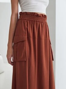 MOTF PREMIUM 亚麻紙袋腰工裝裙