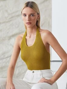 MOTF PREMIUM 無袖針織上衣 - 彩色 - 查看 6