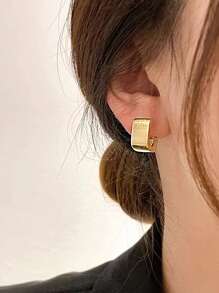 Pendientes de botón minimalista