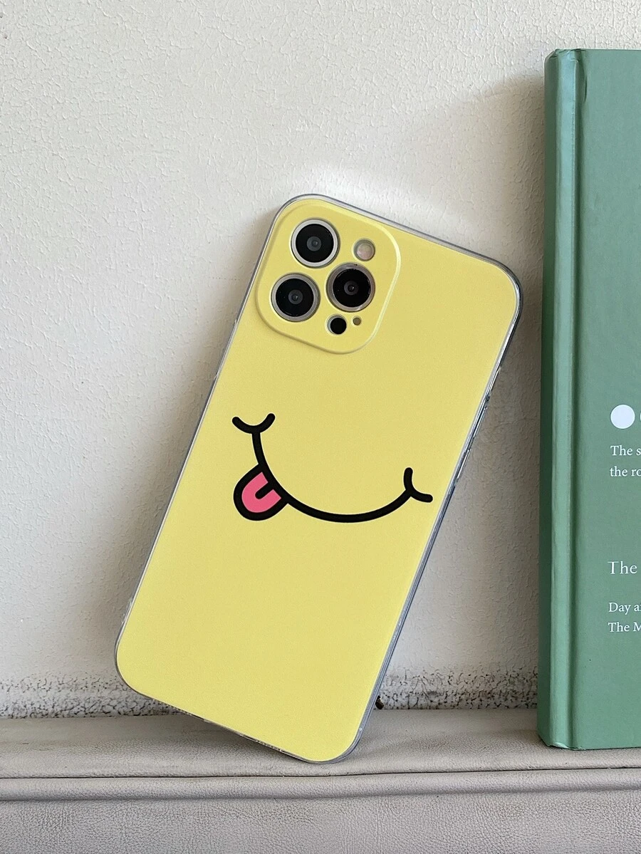 Cartoon Face Phone Case - Multicolor - View 1