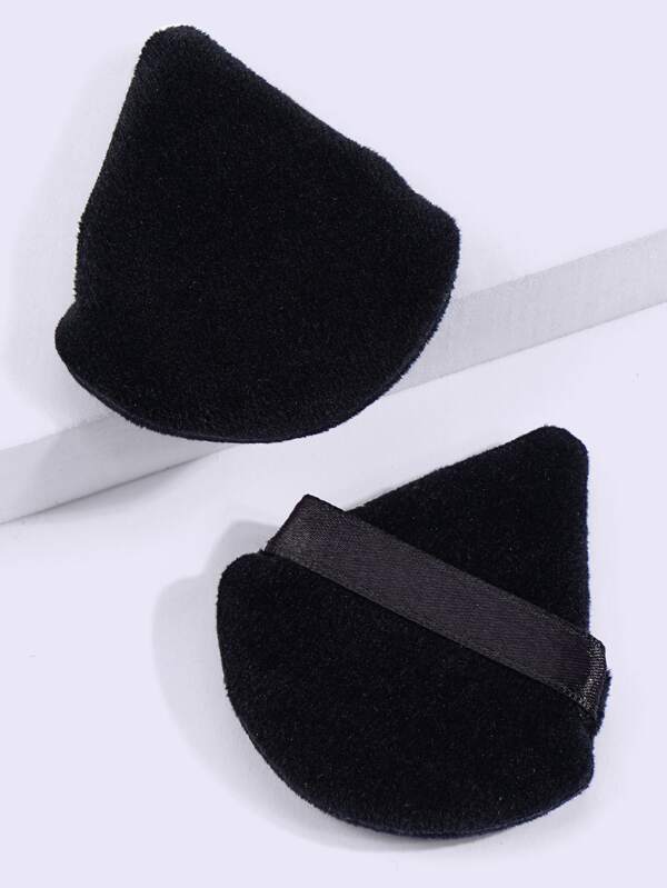 MAANGE 2pcs Triangle-Shaped Powder Puff,Flocking Powder Puff For Dry Use,Easy Carrying For Travel,Makeup,Cheap,Room Decor,Vanity,Travel,Bedroom,Makeup Accessories,Puff,Makeup Blender,Powder Puff,Makeup Sponge,Cheap,Stocking Stuffers,Makeup,Makeup Tools,Cheap Stuff,Gifts,Gifts For Women,Christmas Gifts