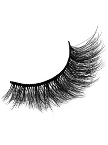 7 Passed With Complete Eyelashes Thick Curling 17mm Fluffy And Slim Eyelashes Daily Cat Eye Tail Tie Long Strip Lashes,Lashes,Eyelashes,Fake Lashes - Black - View 4