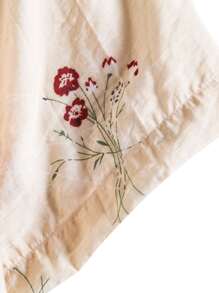 Manfinity RSRT Hombres Camisa floral al azar con estampado - Albaricoque - Ver 3