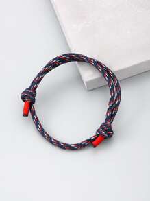 Men Braided Bracelet - Multicolor - View 1