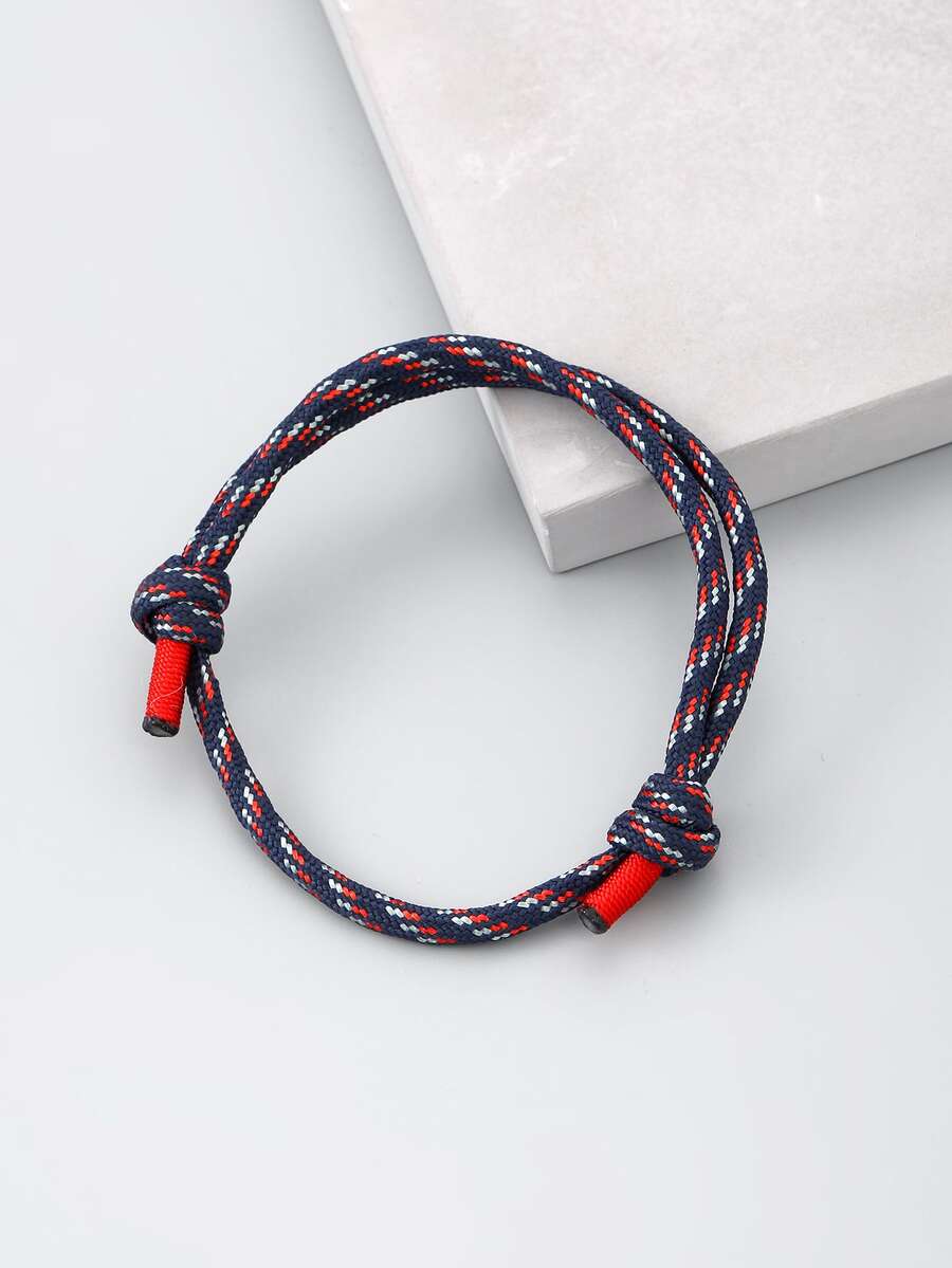 Men Braided Bracelet - Multicolor - View 1