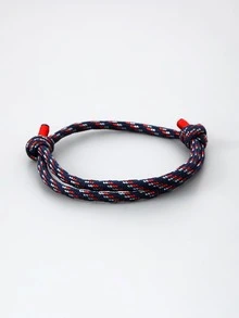 Men Braided Bracelet - Multicolor - View 2