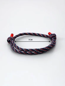 Men Braided Bracelet - Multicolor - View 3