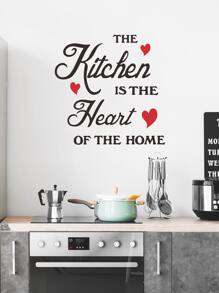 Slogan Graphic Kitchen Sticker Rama Decoration Rama - Black - View 2