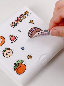 25入組卡通圖案隨機貼紙 - 彩色 - 查看 4