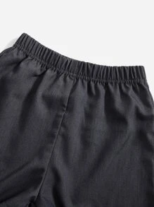 Girls Solid Cami Top & Floral Print Blouse & Shorts - Multicolor - View 4