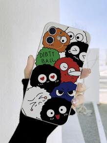 卡通圖案手機外殼 - 米色 - 查看 2