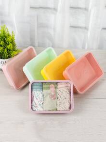 2pcs Random Color Underwear Storage Box - Multicolor - View 2