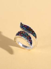 水鑽裝飾戒指 - 彩色 - 查看 2