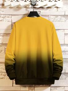 Manfinity EMRG 男士字母和漸變圖案運動衫 - 彩色 - 查看 2