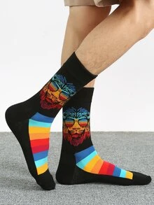 Tất nam phi hành đoàn in hình động vật - Nhiều màu - Xem 2