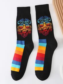 Tất nam phi hành đoàn in hình động vật - Nhiều màu - Xem 3