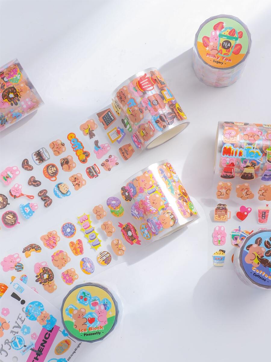 1pc Cartoon Graphic Random Sticker - Multicolor - View 1
