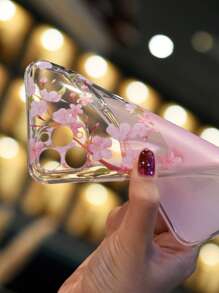 Hülle mit Blume & Buchstabe Grafik, kompatibel zu iPhone - Verschiedenfarbig - Übersicht 4