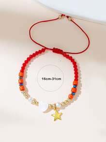 Pulsera con diseño de estrella y corazón - Multicolor - Ver 3