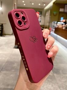 Heart Pattern Phone Case - Multicolor - View 1