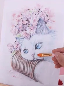 3 cái Bàn Chải Tranh Sơn Dầu Ngẫu Nhiên - Nhiều màu - Xem 3