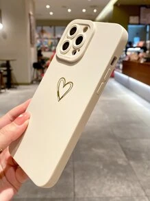 Heart Pattern Phone Case - Multicolor - View 2