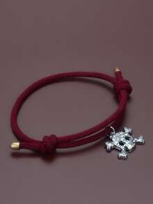 Skeleton Charm Bracelet - Đỏ - Xem 1