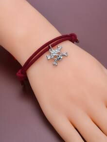 Skeleton Charm Bracelet - Đỏ - Xem 2