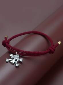 Skeleton Charm Bracelet - Đỏ - Xem 3